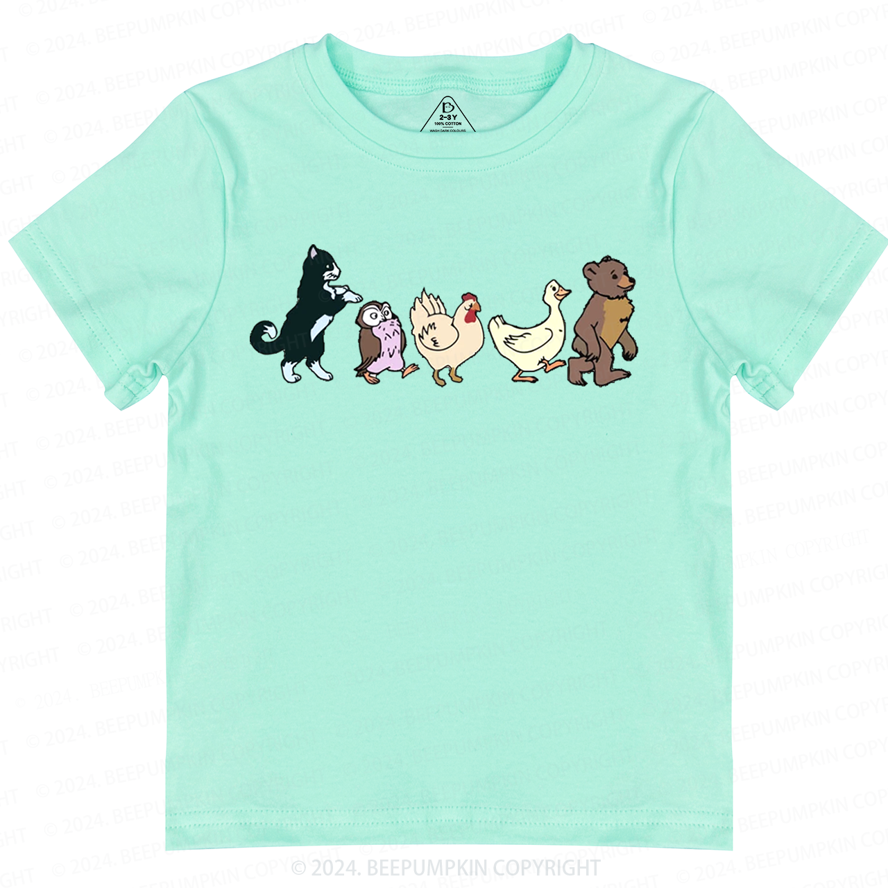Cute Animal Friends Toddler&Kids Tees 
