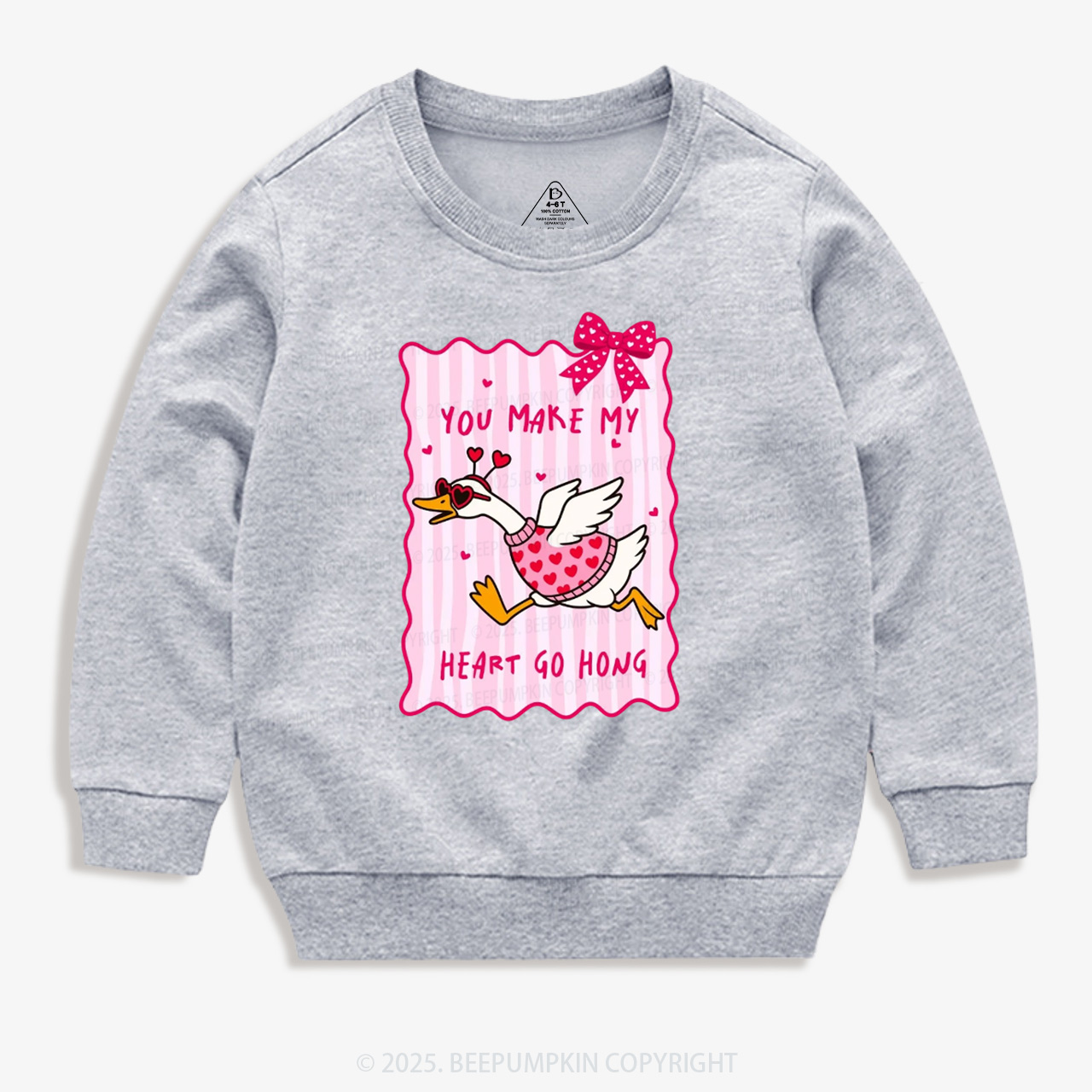 You Make My Heart Go Honk Valentine's Day Kid's Sweatshirt
