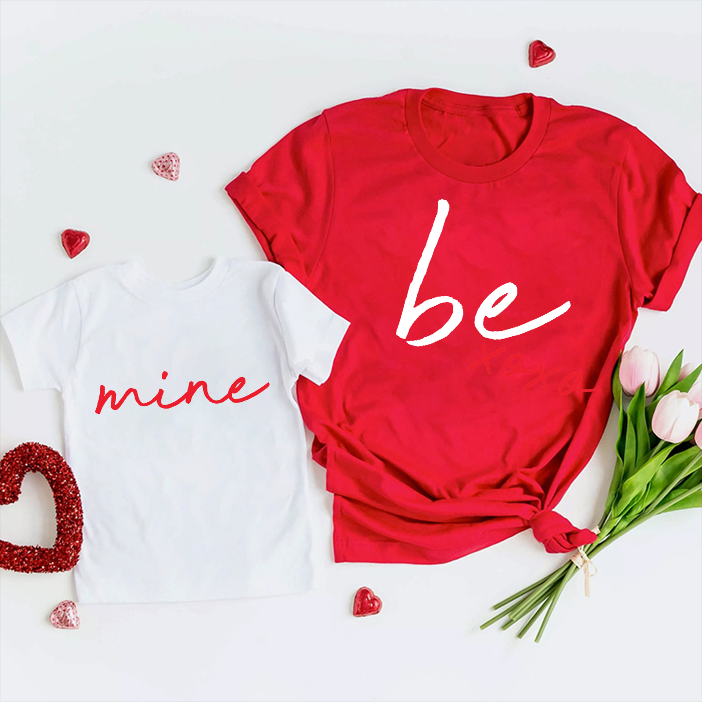 Be Mine Valentines Day Family Matching Shirts