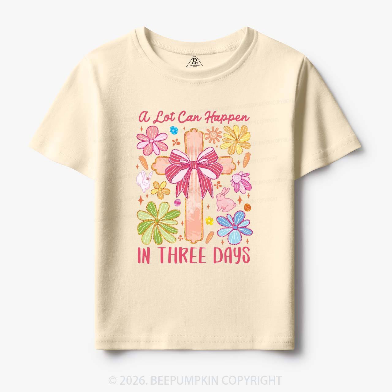 Pastel Brush Happy Easter Bunnies Toddler&Kid's Tees