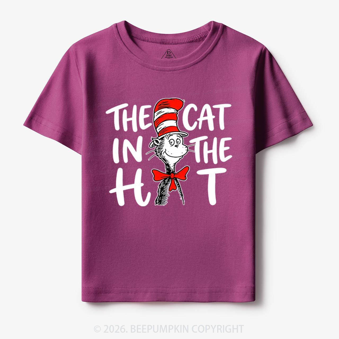 Whimsical Cat In The Hat Baby Toddler&Kids Tees