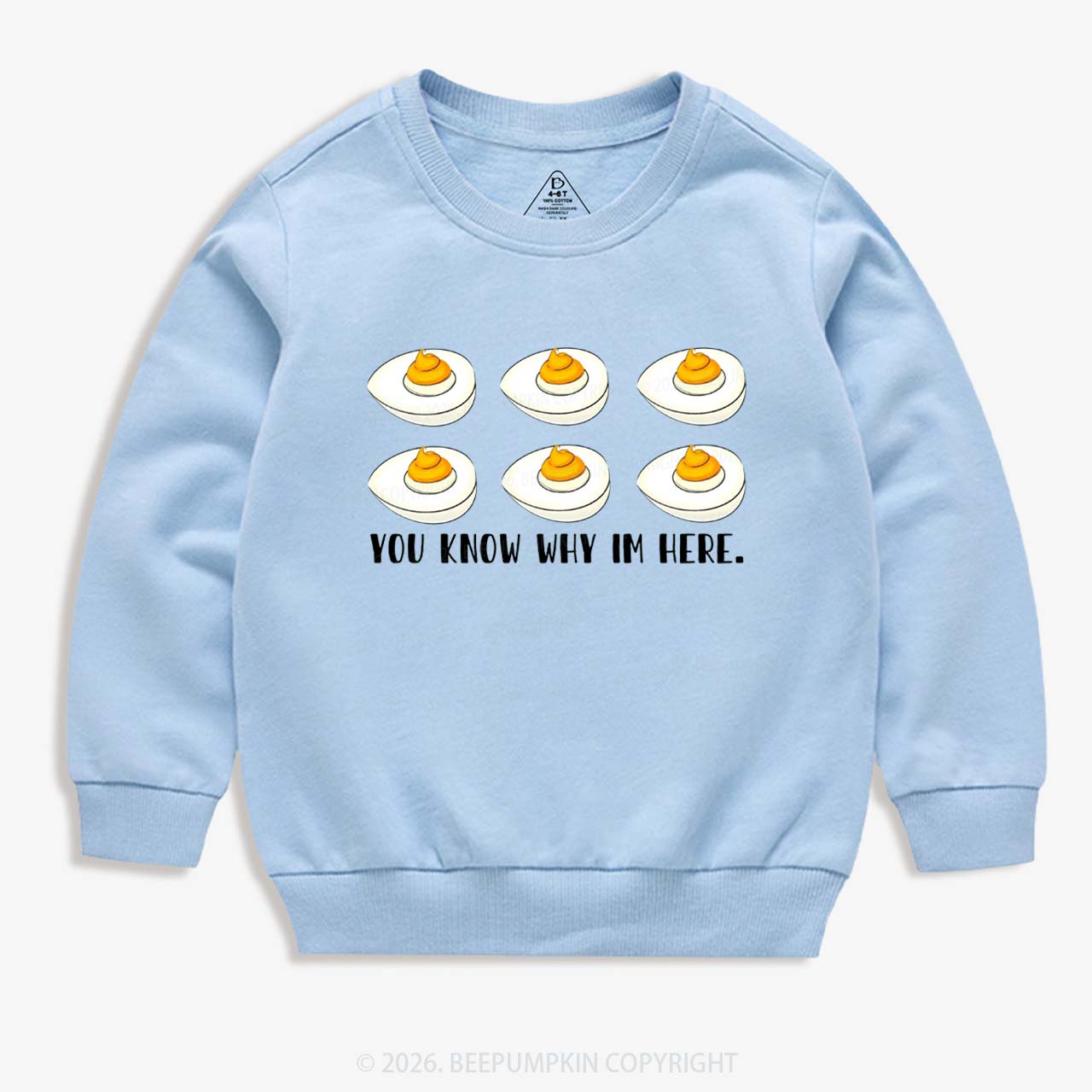 You Know Why I'm Here Funny Kid's Sweatshirt