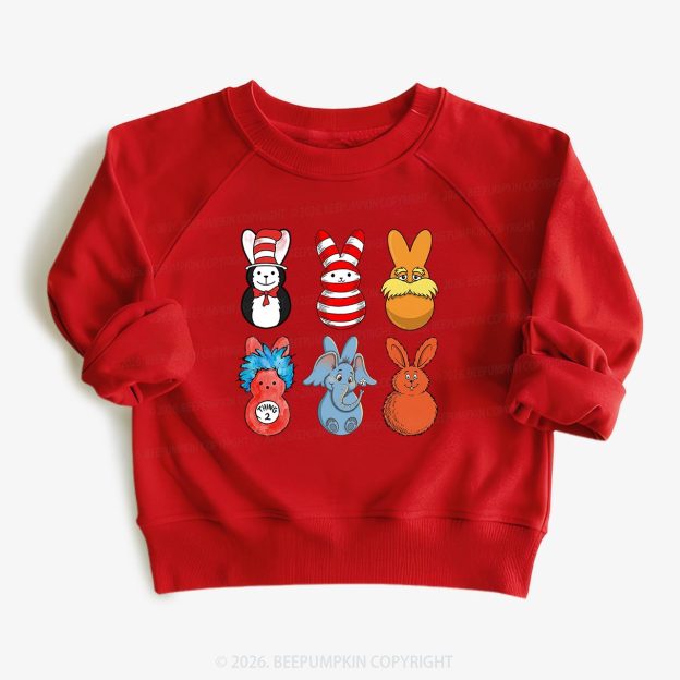Storybook Bunny Tumbler Kid's Sweatshirt