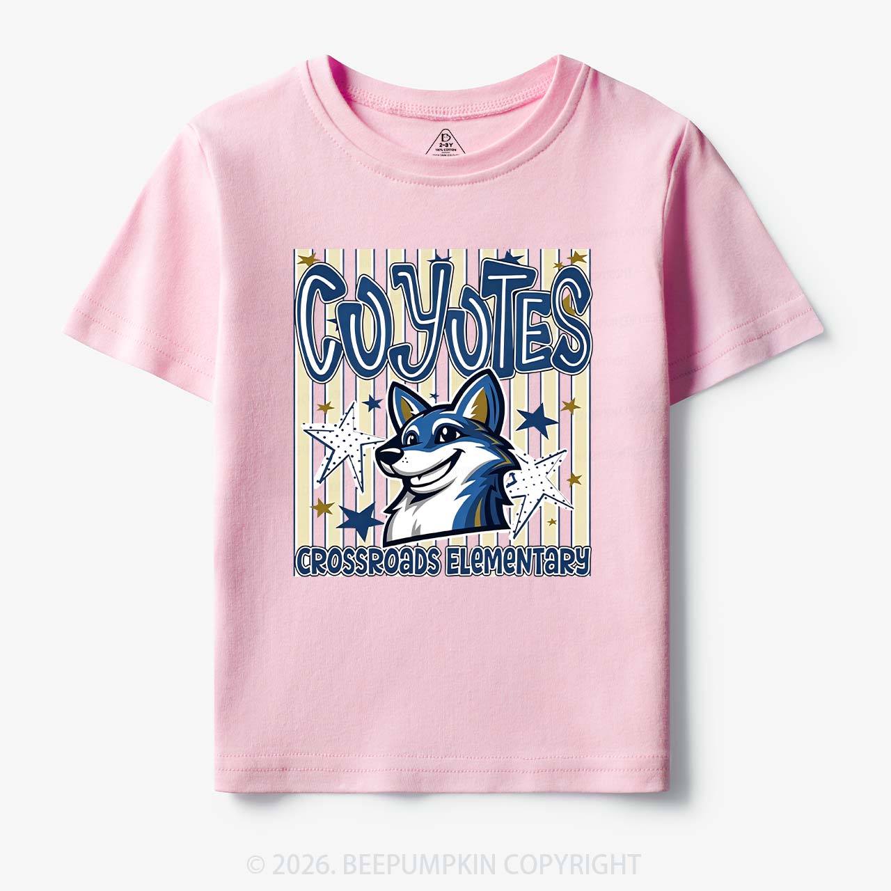 Personalized School Name Mascot Team Spirit Toddler&Kid's Tees