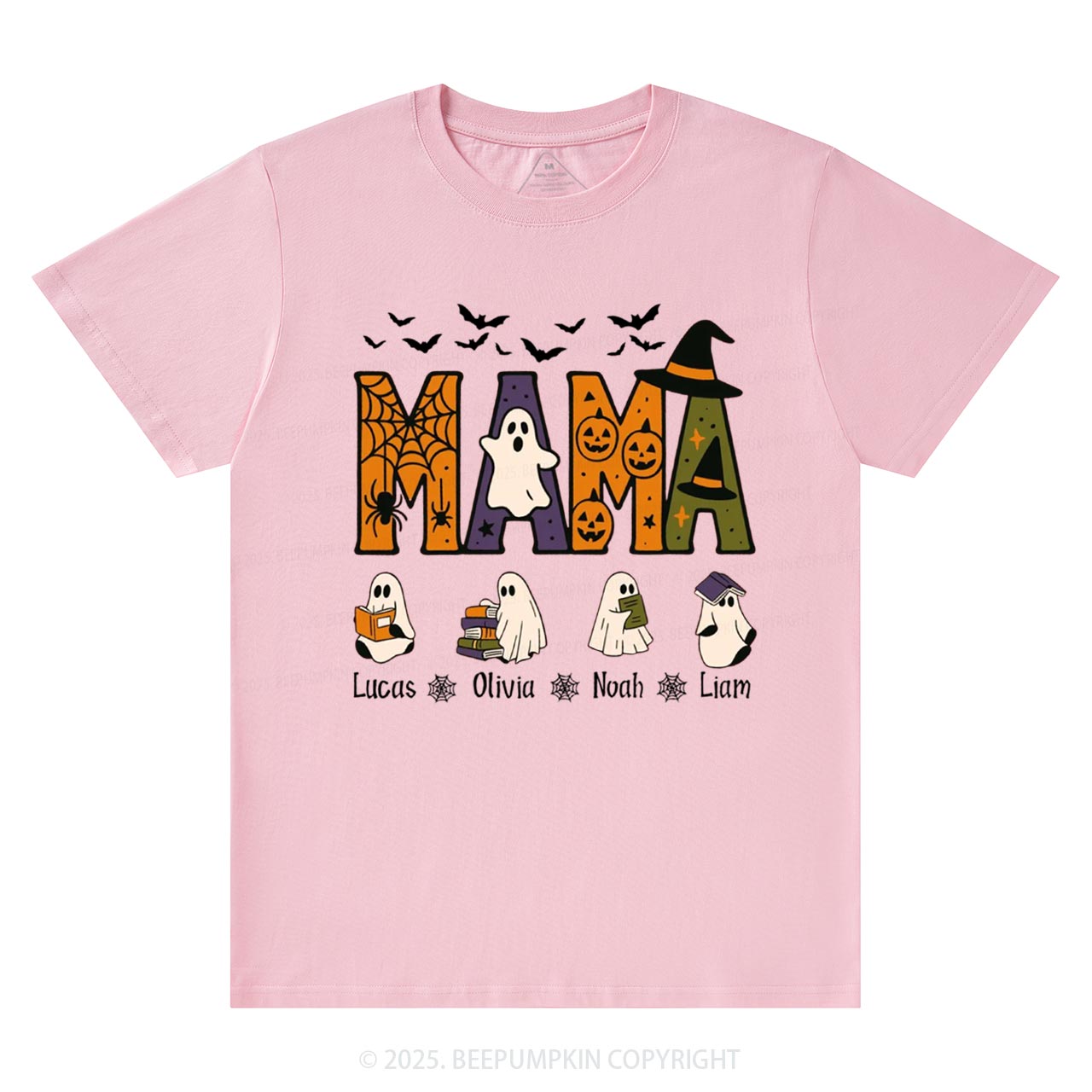 Personalized Mimi And Little Ghost Halloween T-Shirts Beepumpkin