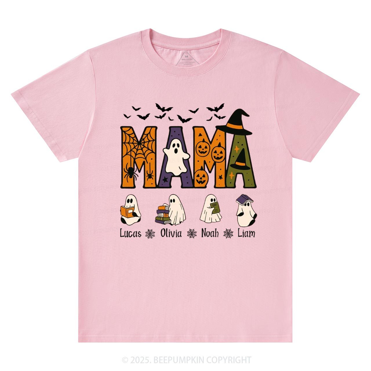 Personalized Mimi And Little Ghost Halloween T-Shirts Beepumpkin