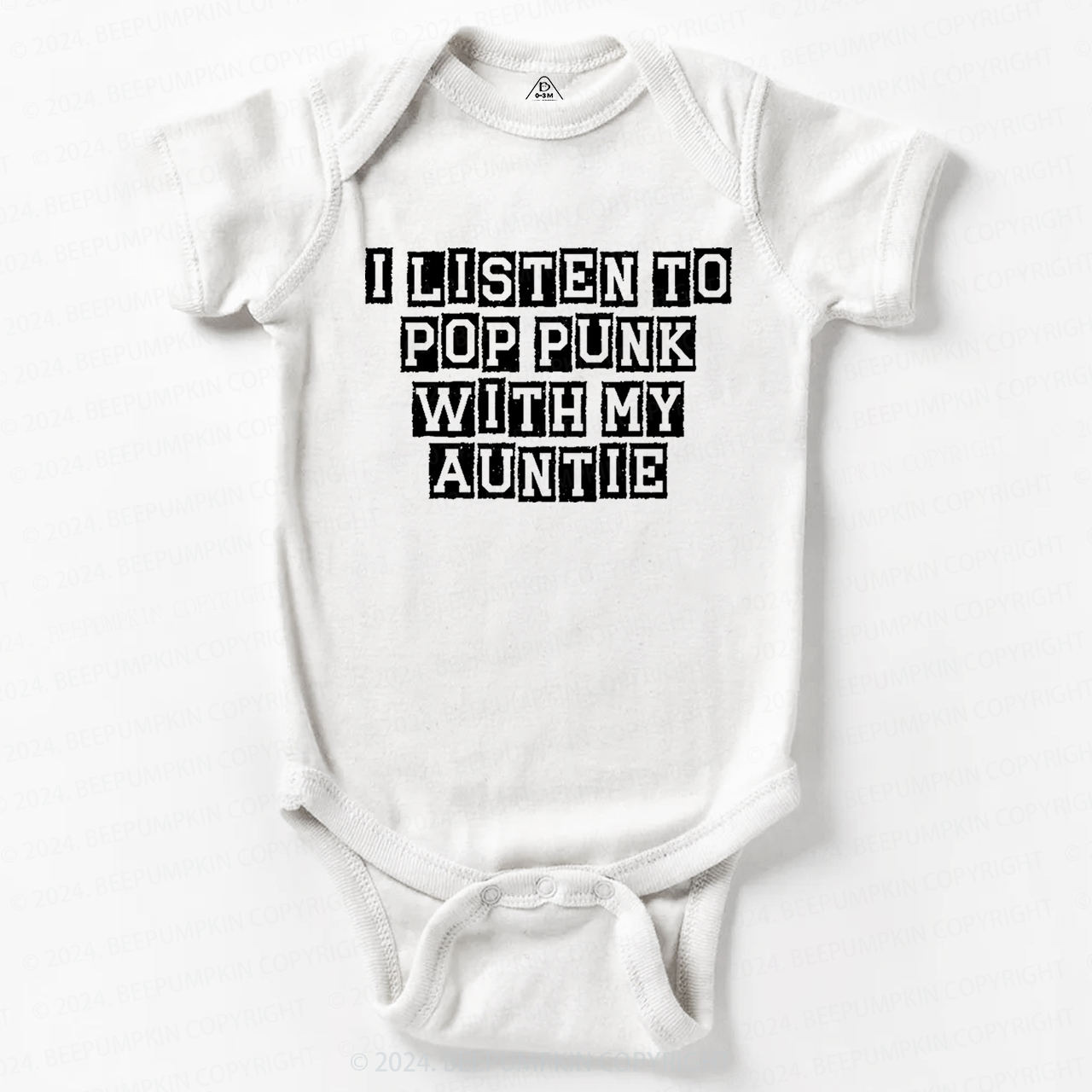  I Listen to Pop Punk With My Auntie Baby Bodysuit 8 