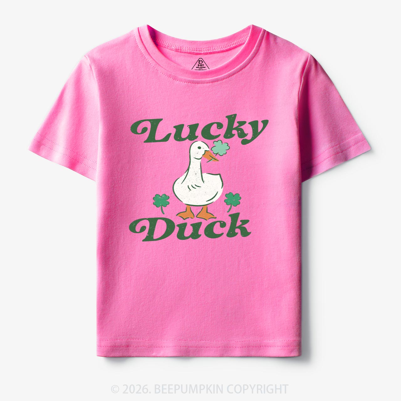 Lucky Duck St Patrick's Day Toddler&Kid's Tees Beepumpkin