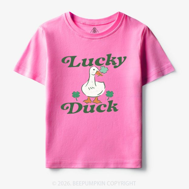 Lucky Duck St Patrick's Day Toddler&Kid's Tees Beepumpkin