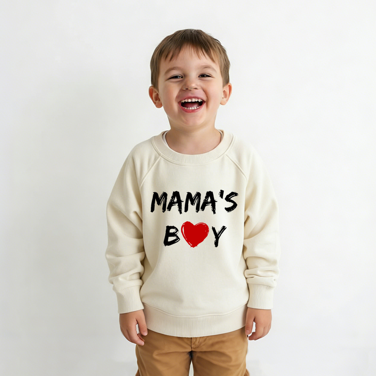 Mama's Boy Valentine's Day Kid's Sweatshirt