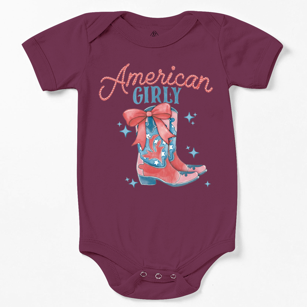 July 4th American Girly Cowgirl Bodysuit Beepumpkin