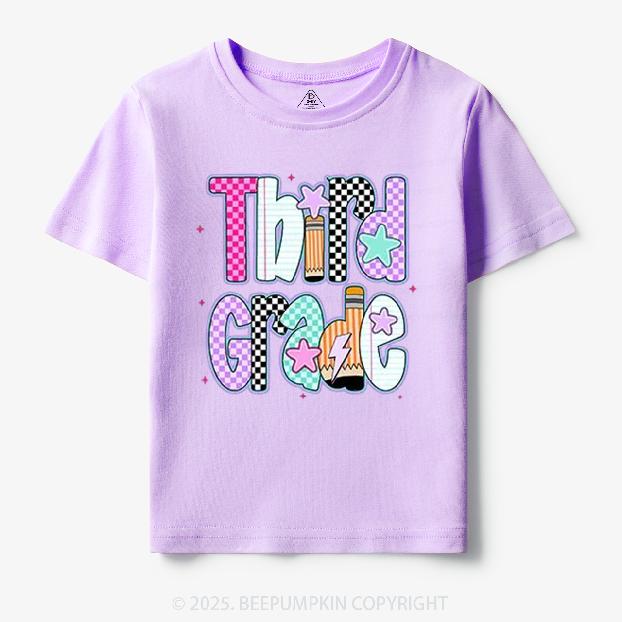 Personalized Personalized Purple Aura Grade Toddler&Kid's Tees Beepump