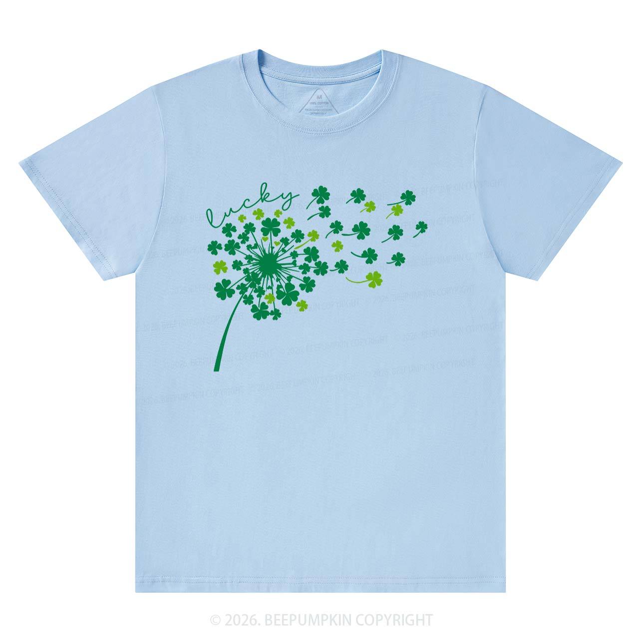Dandelion Shamrock St. Patrick's Day T-Shirts Beepumpkin