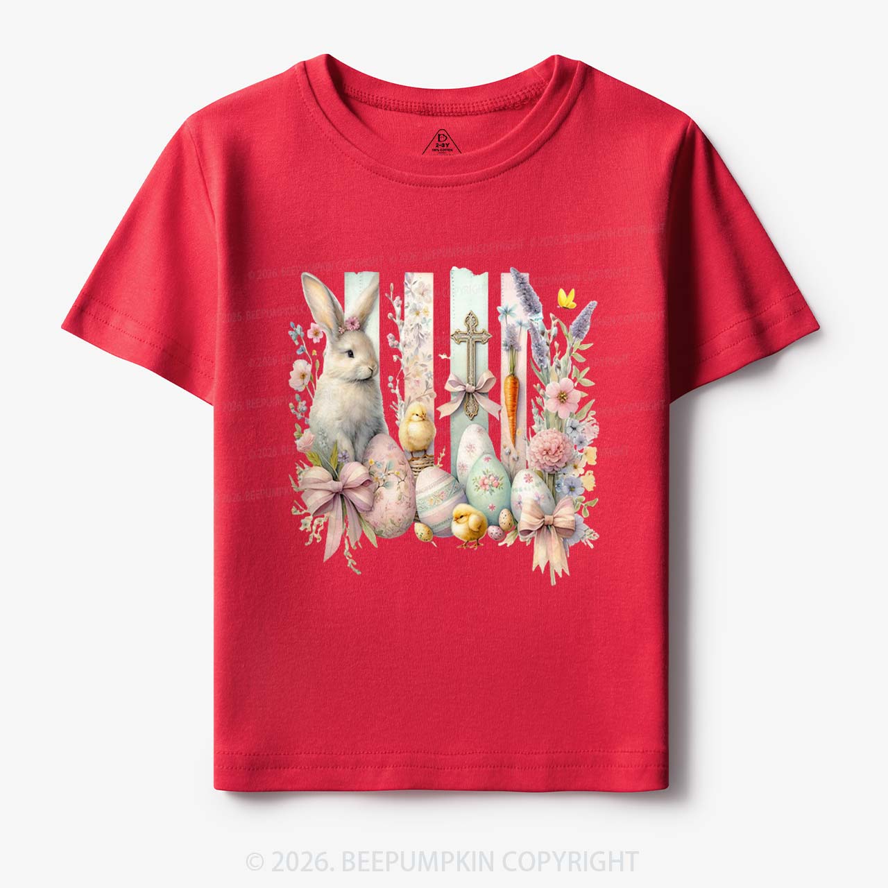 Springtime Faith Bunny Toddler&Kids Tees