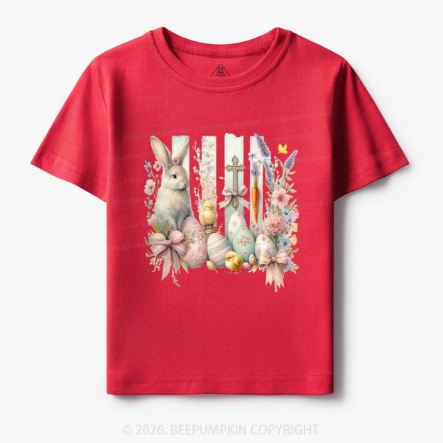 Springtime Faith Bunny Toddler&Kids Tees