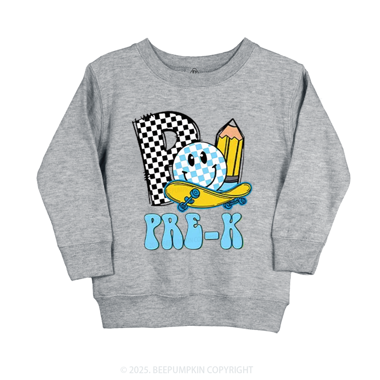 Personalized Pencil & Board Crew Kid's Sweatshirt