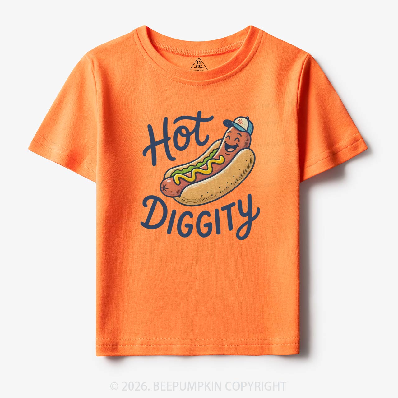 Hot Diggity Funny Hot Dog Retro Toddler&Kid's Tees