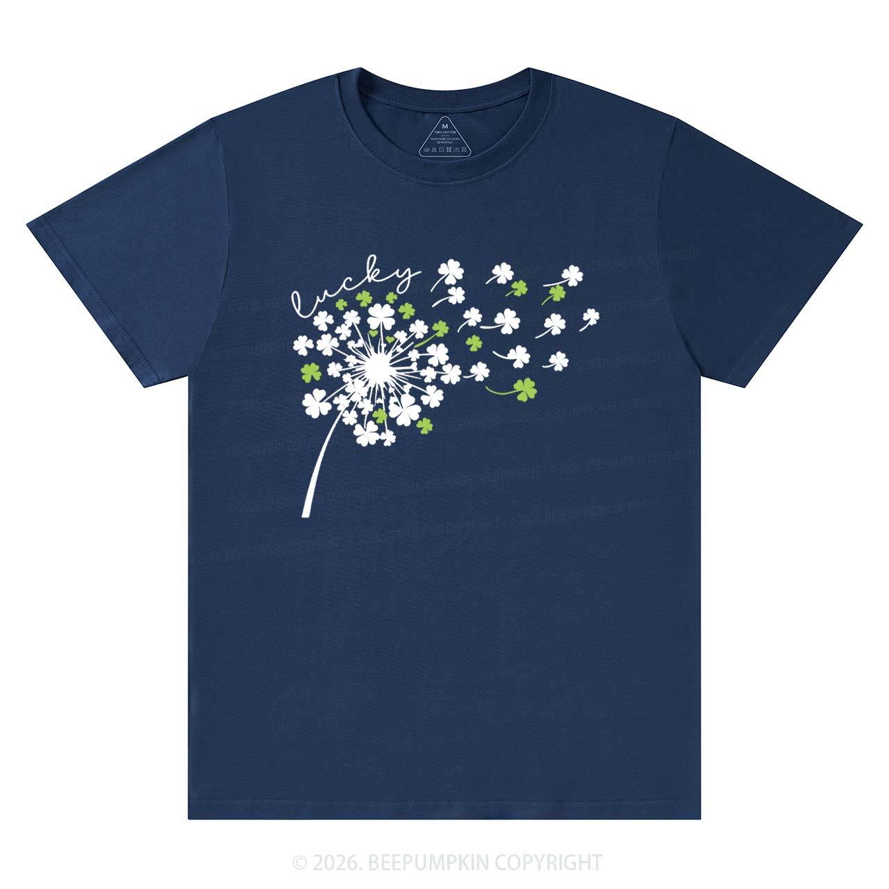 Dandelion Shamrock St. Patrick's Day T-Shirts Beepumpkin