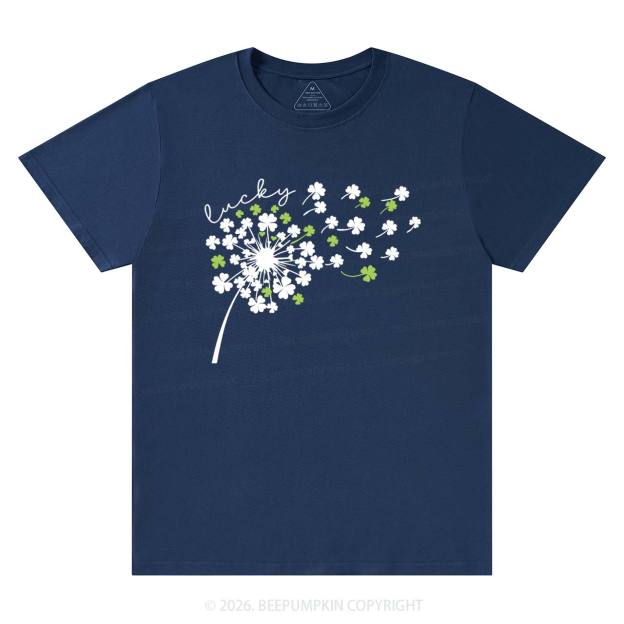 Dandelion Shamrock St. Patrick's Day T-Shirts Beepumpkin