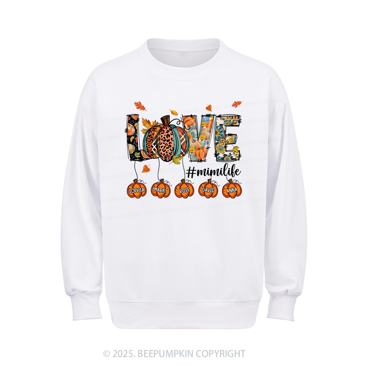 Personalized Love Grandma Life Sweatshirt Beepumpkin