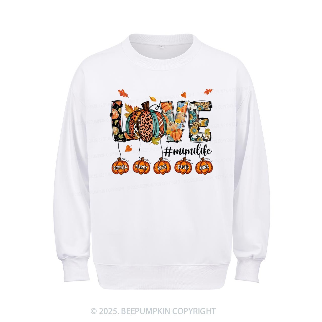 Personalized Love Grandma Life Sweatshirt Beepumpkin