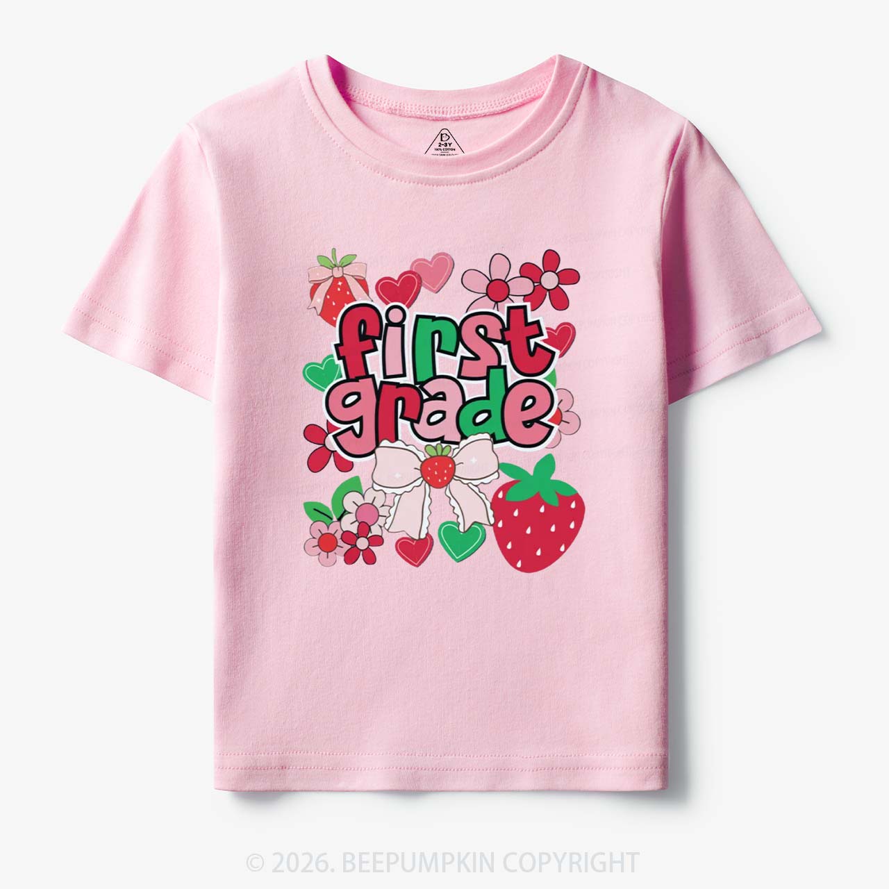 First Grade Strawberries Back to School Toddler&Kid's Tees