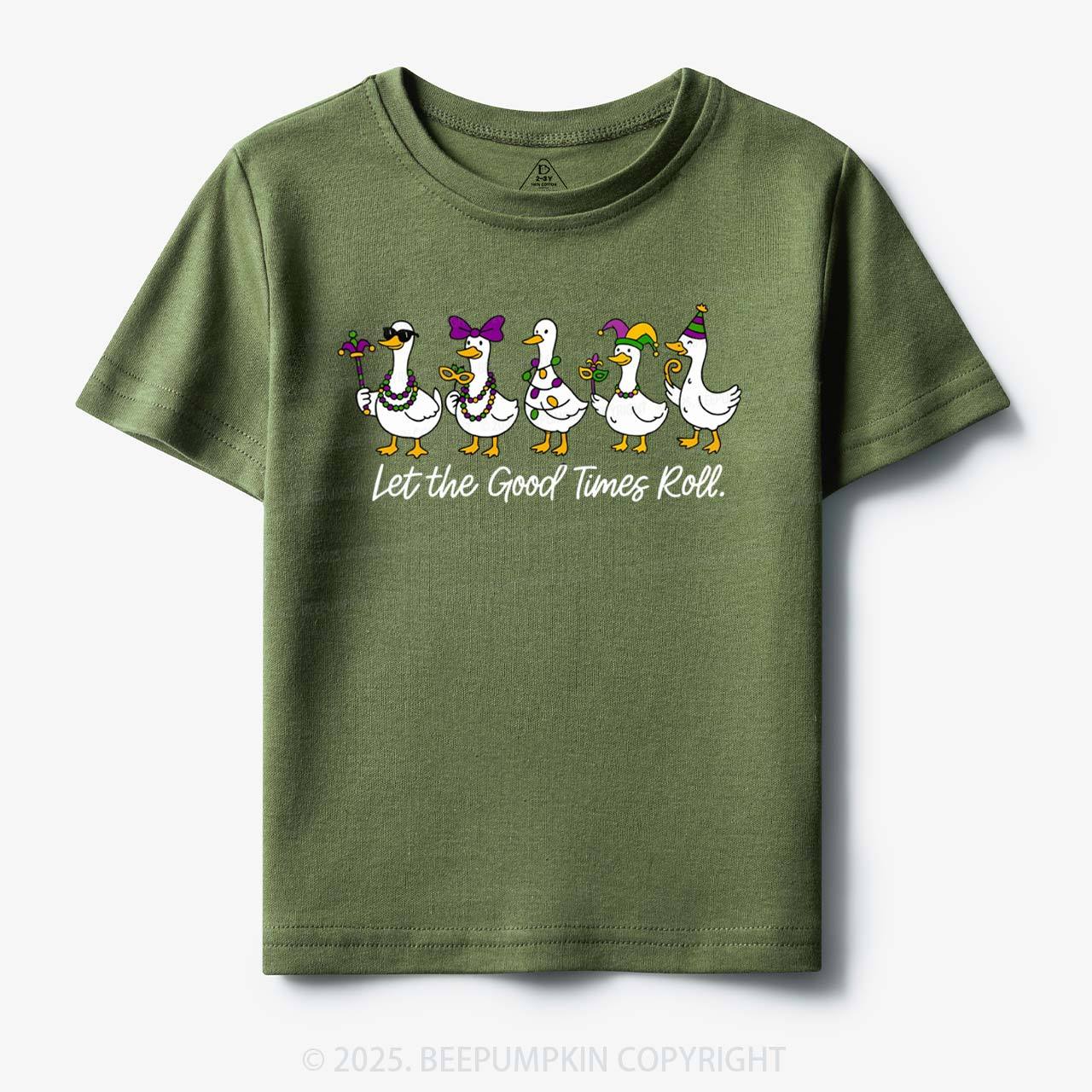 Silly Goose Mardi Gras Toddler&Kid's Tees Beepumpkin