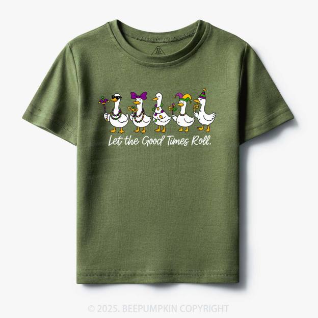 Silly Goose Mardi Gras Toddler&Kid's Tees Beepumpkin