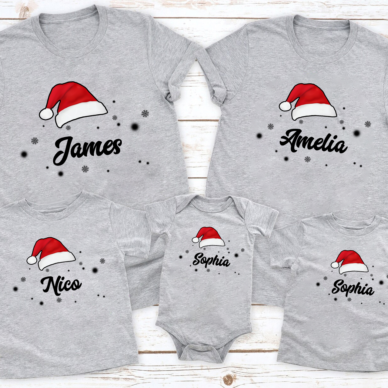 Custom Hat Christmas Family Matching Shirt