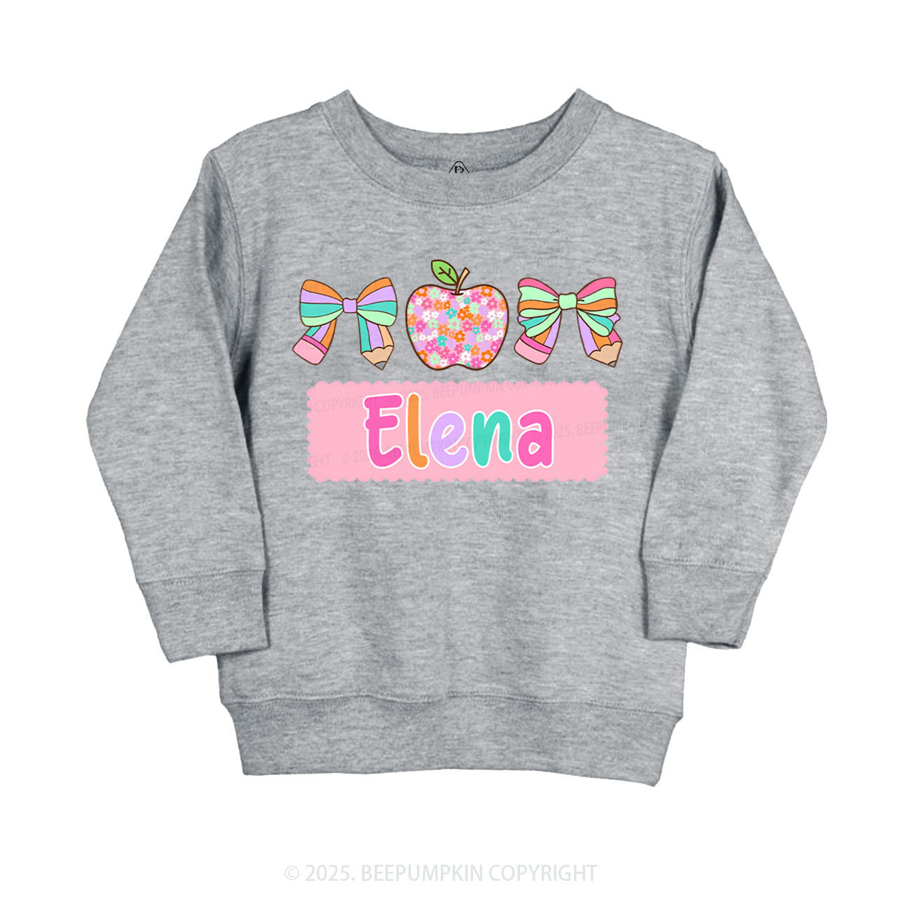 Personalized Pretty Name Kid's Sweatshirt