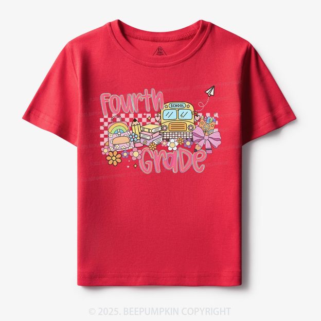 Personalized Happy School Journey Toddler&Kid's Tees Beepumpkin