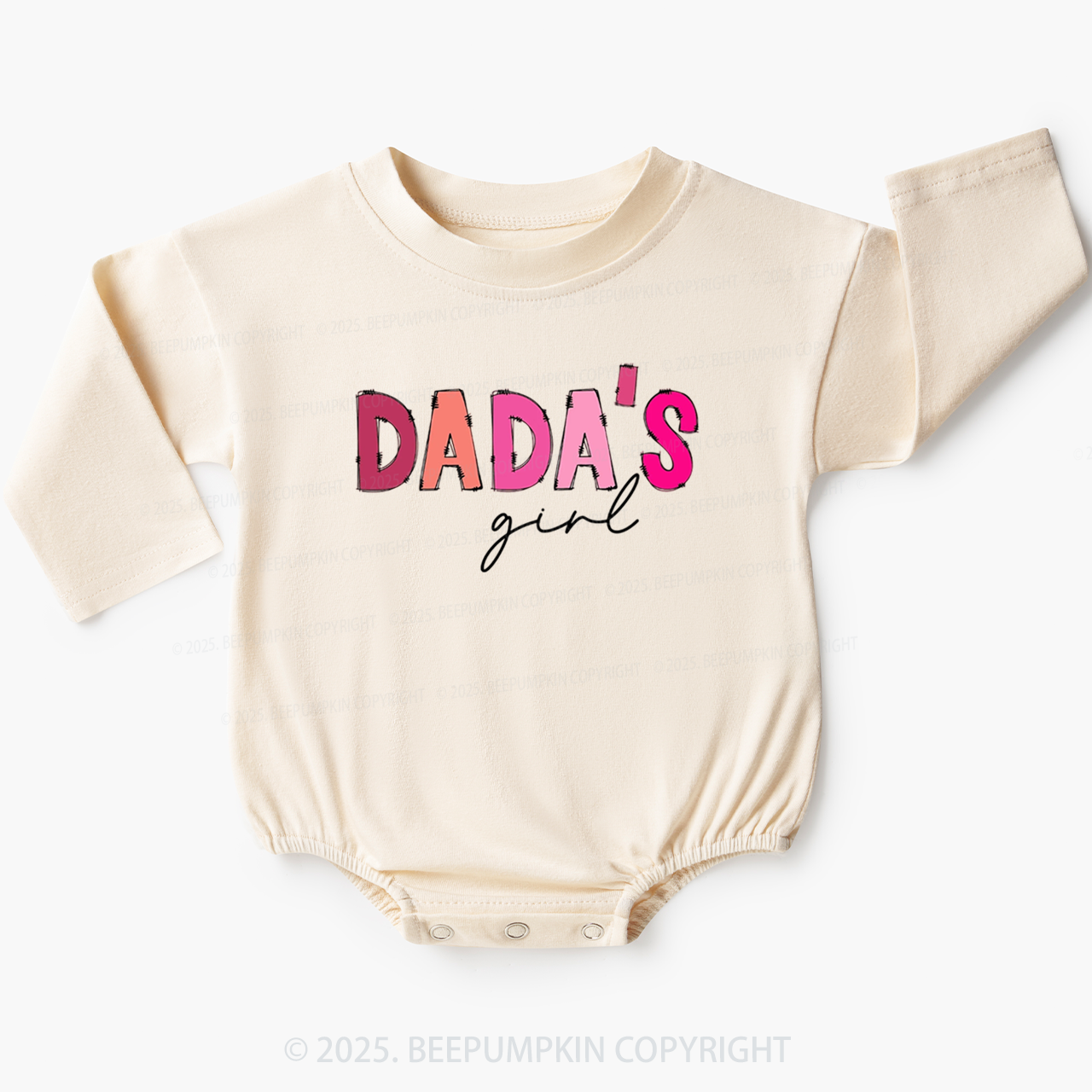 Dada's Girl Baby Bubble Romper Beepumpkin