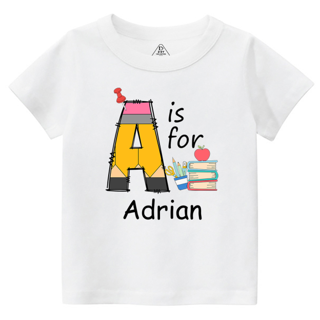 Personalized Alphabet Name Toddler&Kid's Tees Beepumpkin