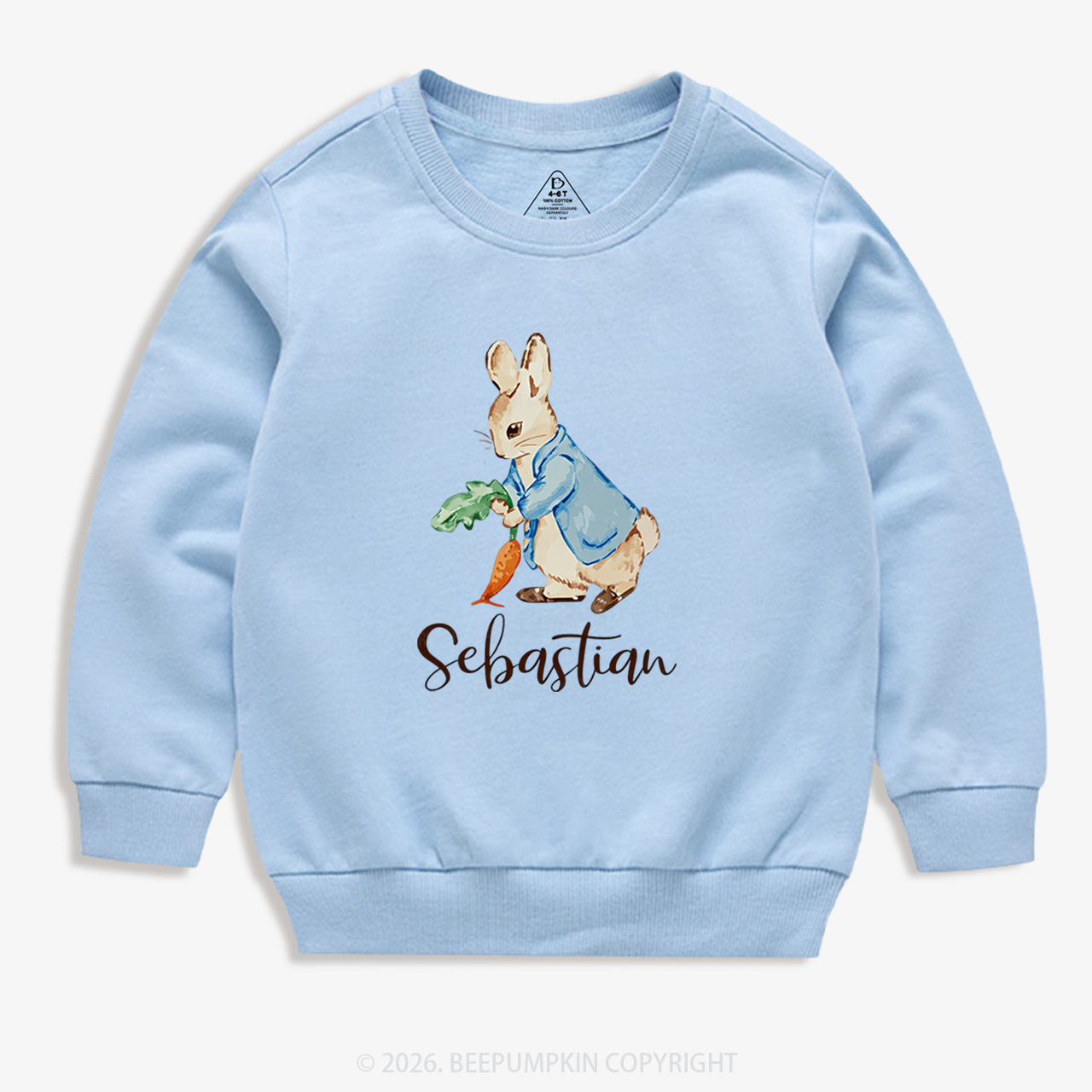 Personalized Little Bunny & Carrot Club Toddler&Kid's Sweatshirt