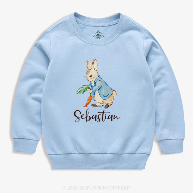Personalized Little Bunny & Carrot Club Toddler&Kid's Sweatshirt