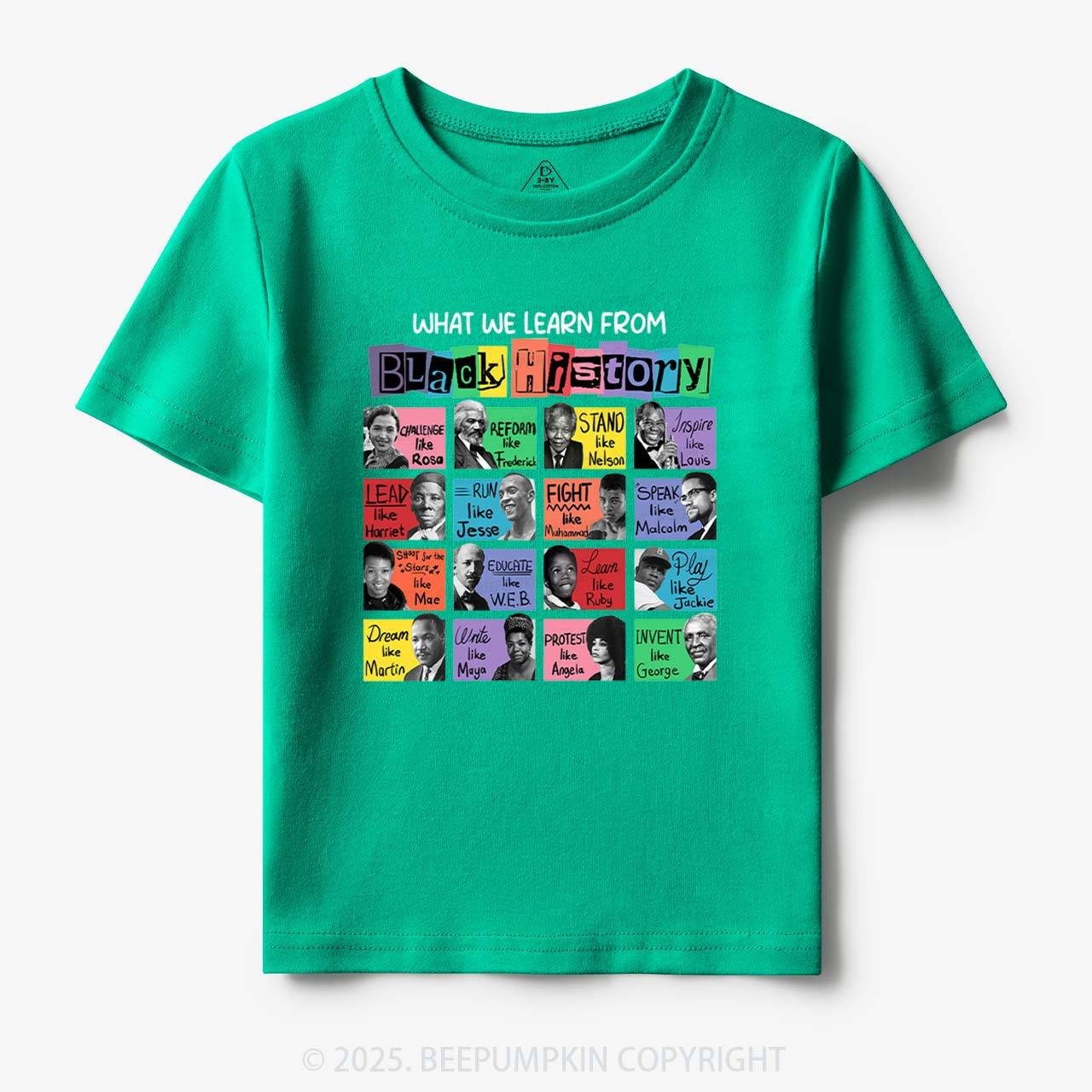 What We Learn From Black History Toddler&Kid's Tees Beepumpkin