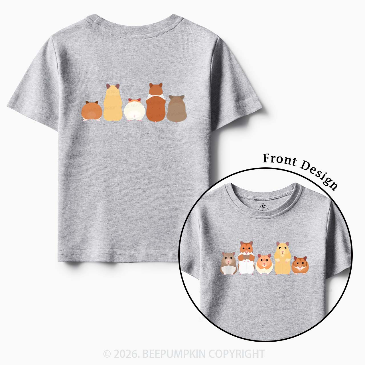 Cute Pet Hamsters Funny Toddler&Kid's Tees