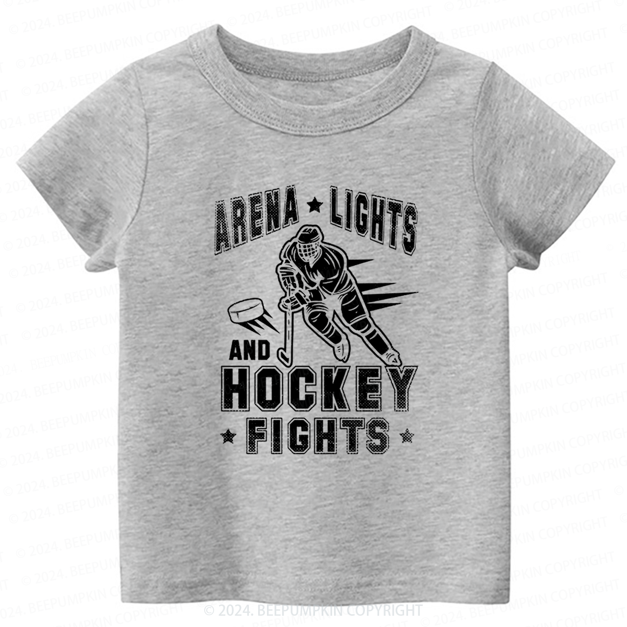 Arena Lights And Hockey Fights Toddler&Kids Tees 