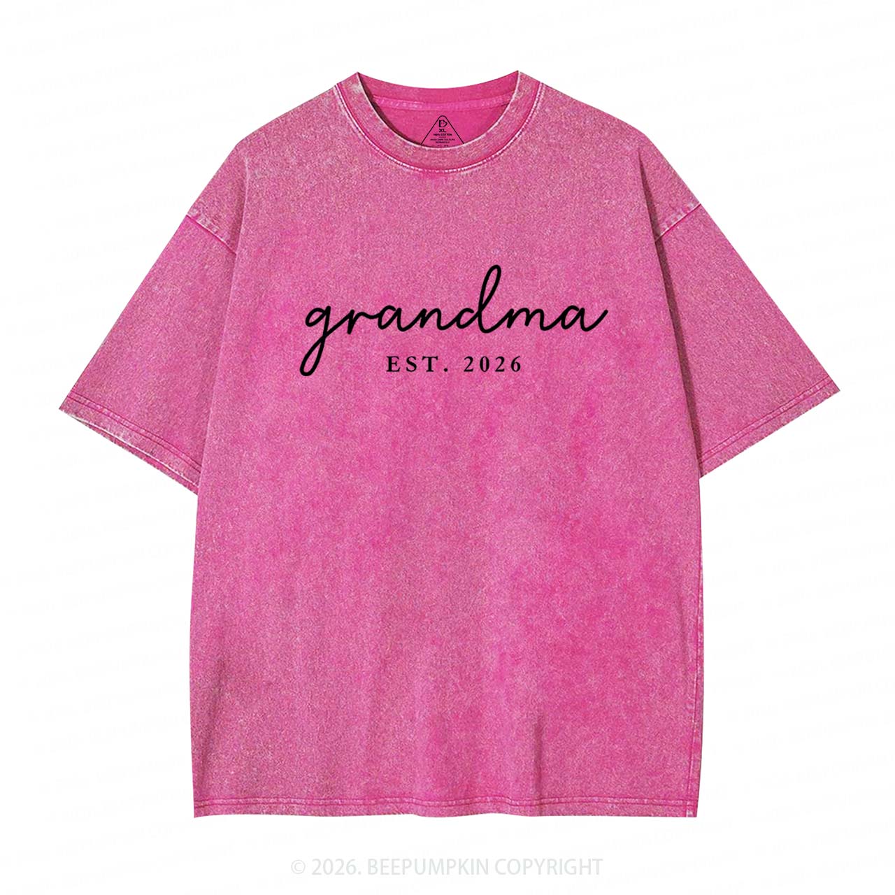 Personalized Mother's Day Gift Adult Washed T-Shirts