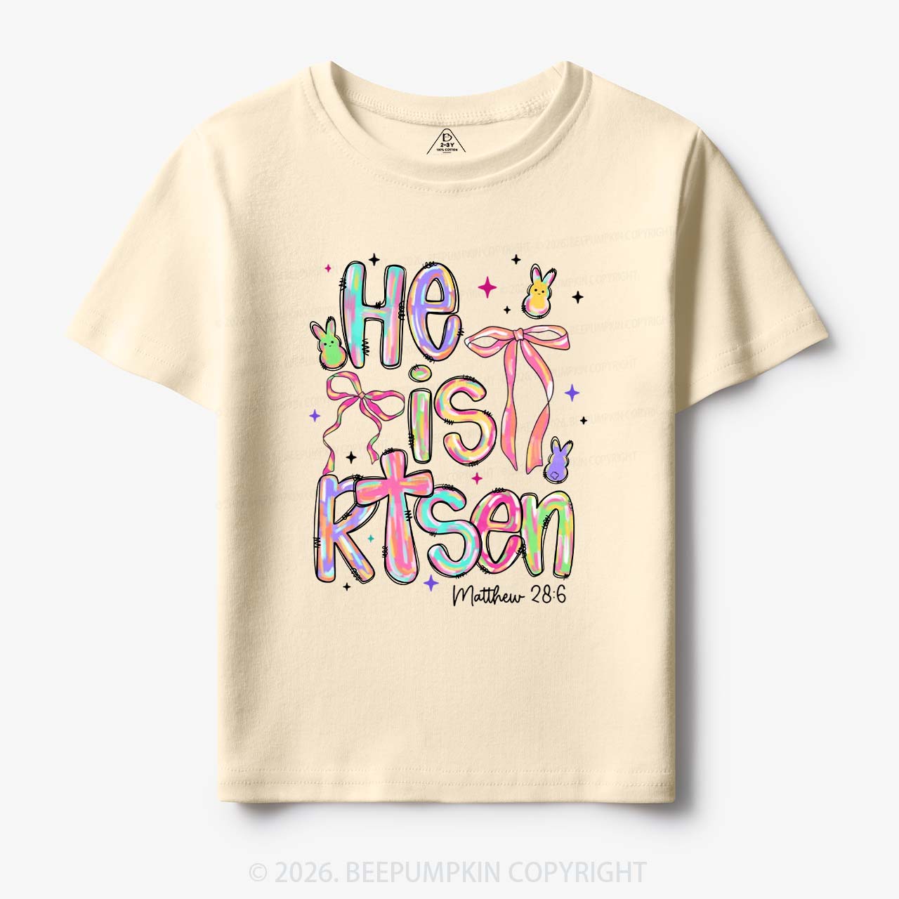 Risen In Color  Candy Bunny Toddler&Kids Tees