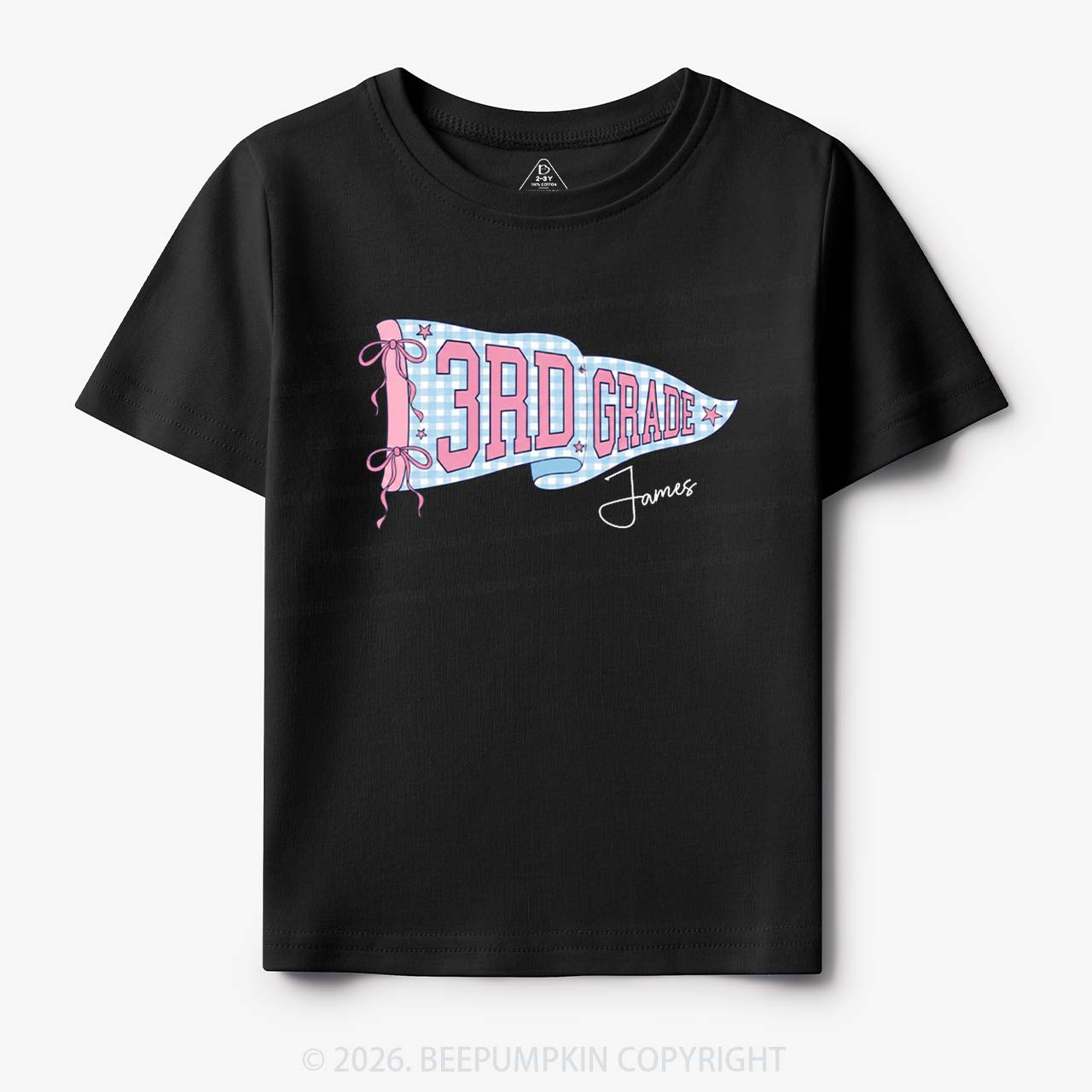 Personalized Name Grade Flag Collection Toddler&Kid's Tees