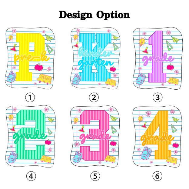Striped Pre-k First Second Third Fourth Grade Toddler&Kid's Tees