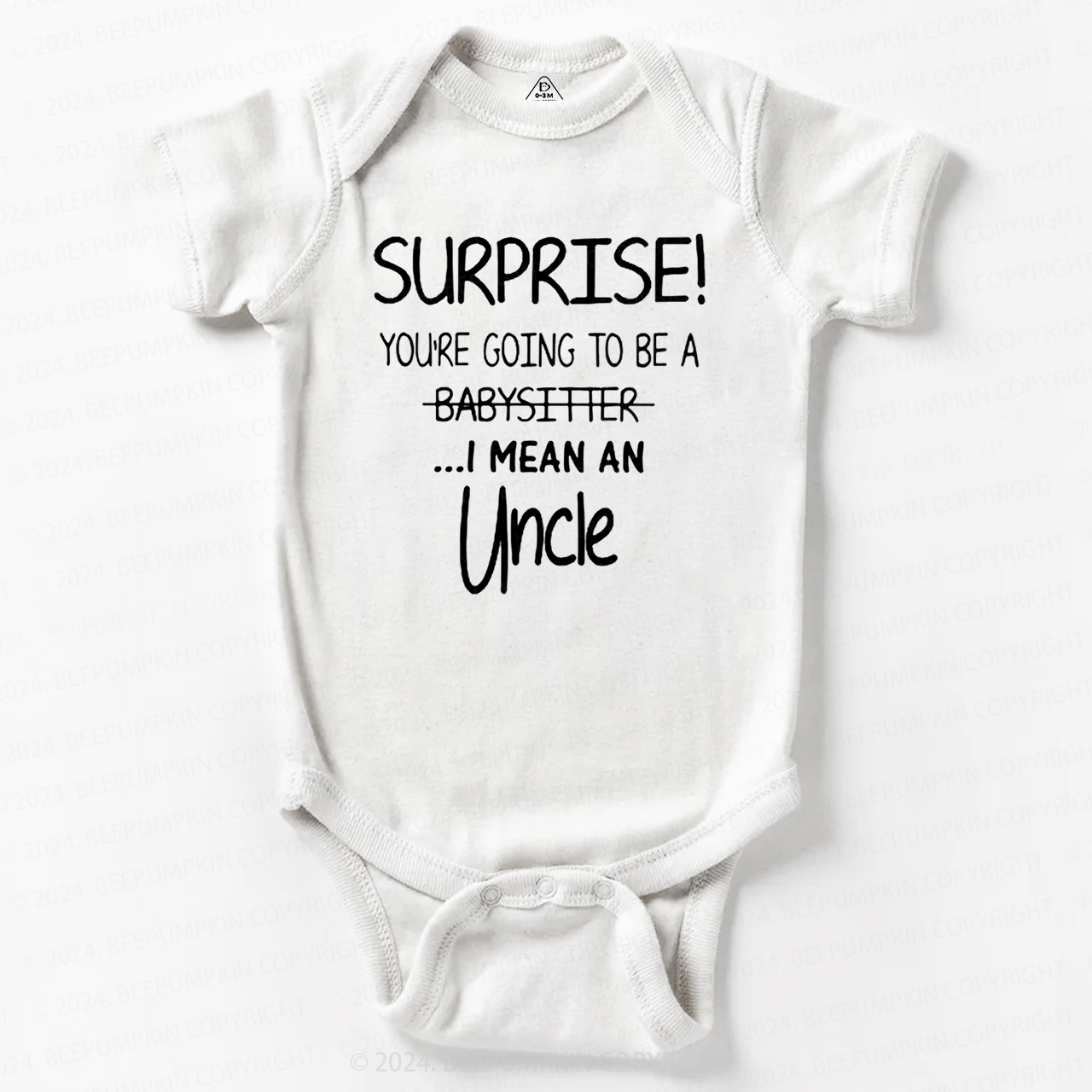 Surprise You're Going To Be An Uncle  Baby Bodysuit 7