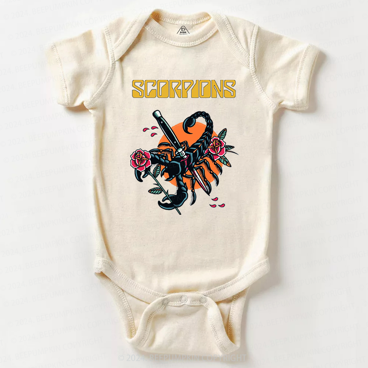 Vintage Hard Rock n Roll Baby Bodysuit 8