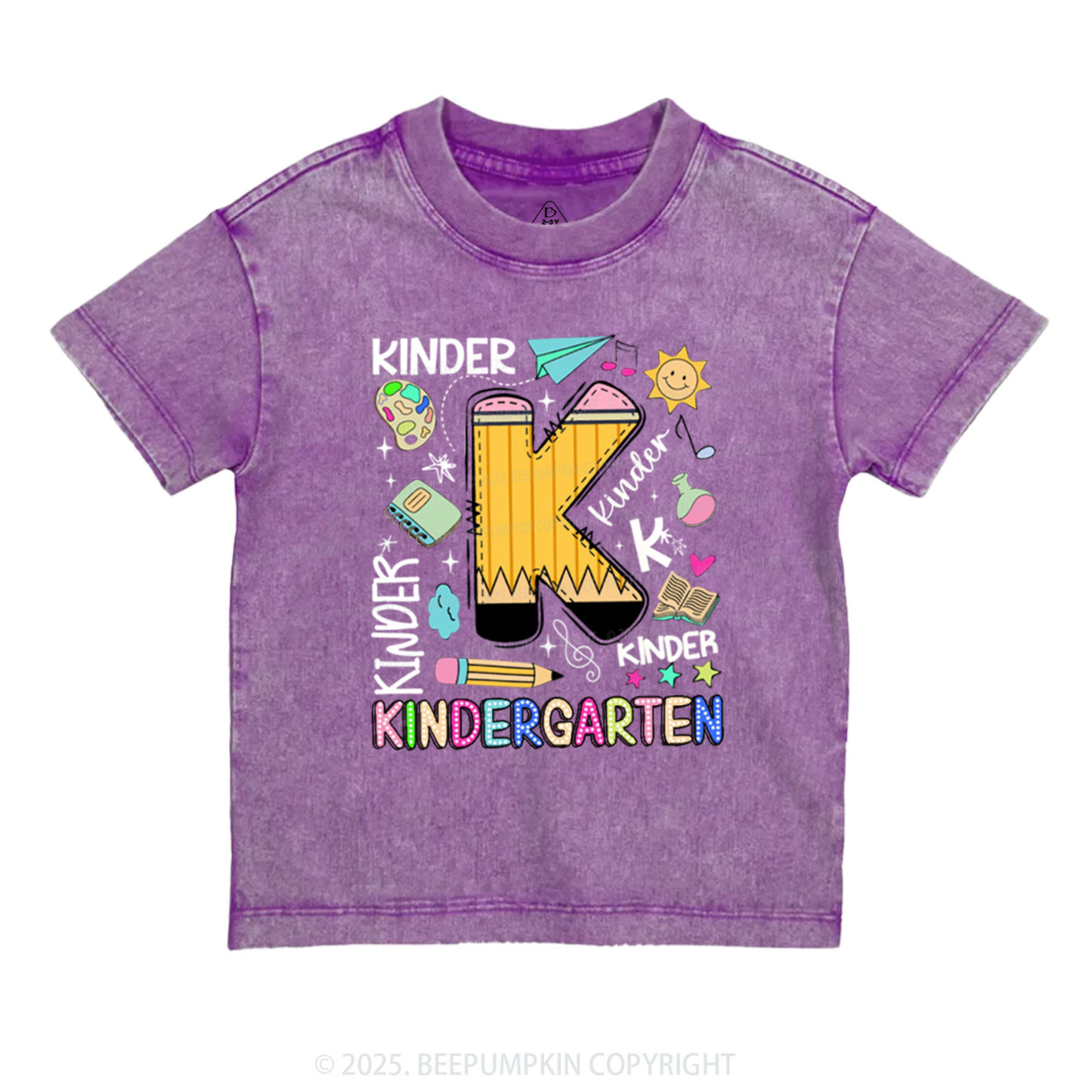 Personalized Pencil & Play Toddler&Kids Washed Tees
