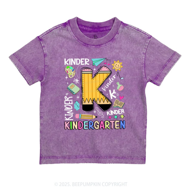 Personalized Pencil & Play Toddler&Kids Washed Tees