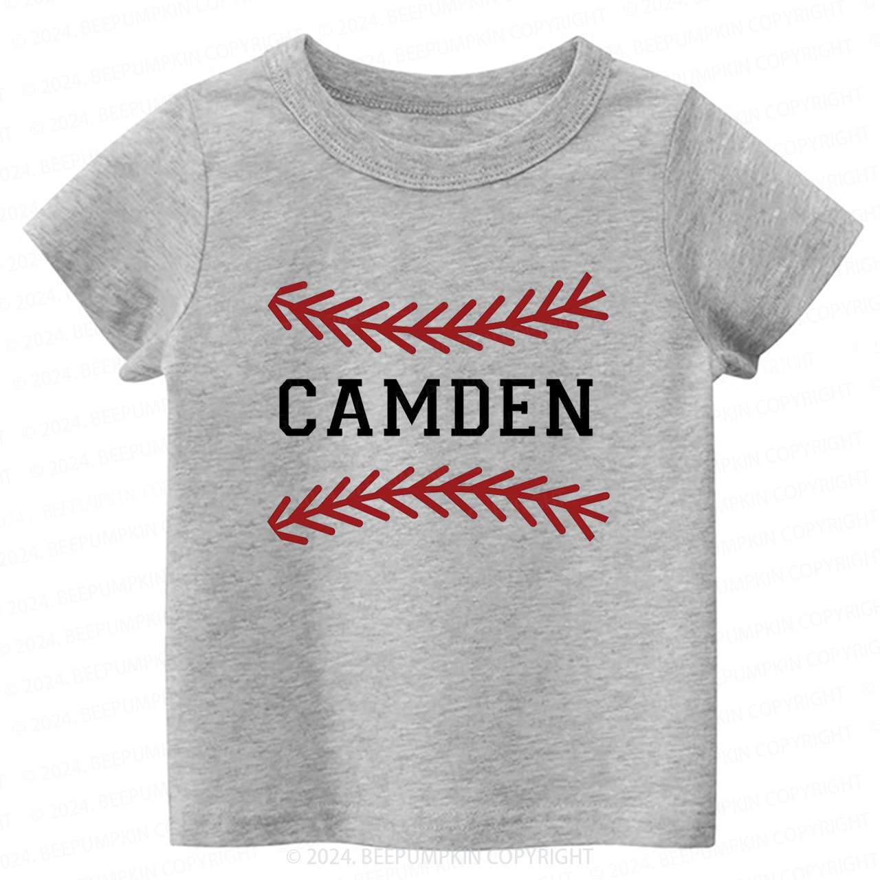 Personalized Baseball Toddler&Kids Tees 