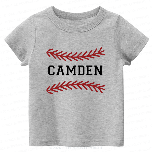 Personalized Baseball Toddler&Kids Tees 