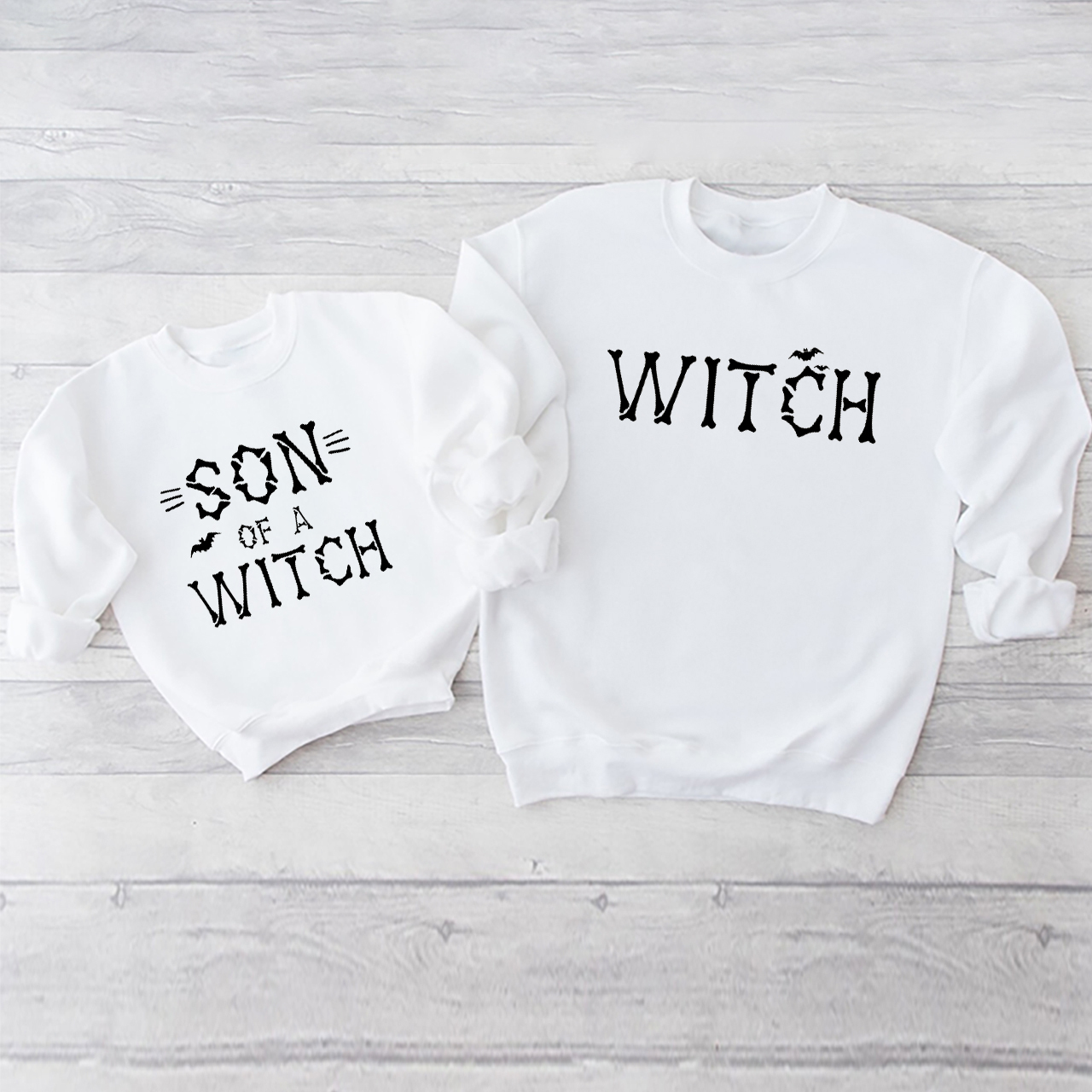 Son Of A Witch Halloween Mom&Me Swetshirt