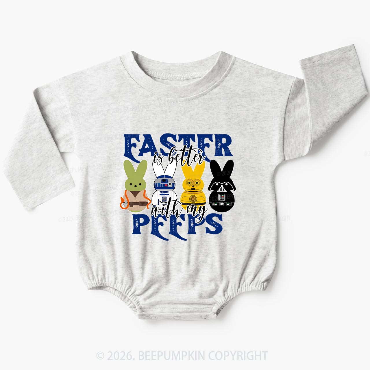 Easter Is Better With My Peeps Baby Bubble Romper